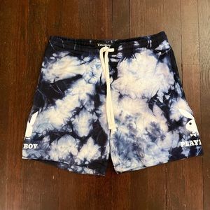 PLAYBOY Tie Dye Navy Shorts